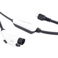 Chargeur EV portable de type 1 de 3,6 kW, 16A, J1772, avec prise NEMA 6-20 240V, niveau 2 EVSE pour le marché américain et canadien