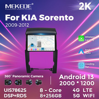 Pour système multimédia de voiture Android, écran tactile 2K, 8+256 Go, DSP, GPS, système 7862S pour Sorento 2009-2012