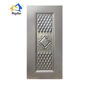 Precio competitivo Puerta <span class=keywords><strong>Exterior</strong></span> Puerta Piel Hoja de acero estampada Piel de puerta de acero en relieve - Product Image 4
