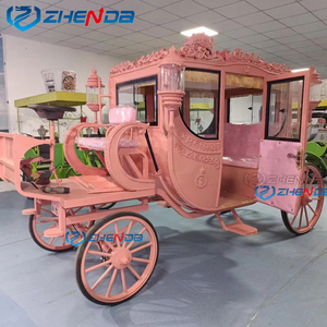 Carruaje de caballos de princesa Nuevo diseño Carruaje de caballos de <span class=keywords><strong>Cenicienta</strong></span> a la venta Fabricante chino Carruaje real Transporte especial - Product Image 3