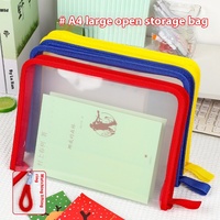 Nouvel Arrivage Style Tendance : Classeur de Documents Épaissi et Élargi, Transparent, Grande Capacité, pour Manuels Scolaires et Feuilles de Test, en PP