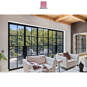 Mặt hàng phổ biến bên ngoài cửa Patio với sắt đảm bảo chất lượng Pháp nhập trước cửa sắt cửa kính pháp - Product Image 2