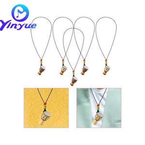 หยินเยว่ จี้กลองแอฟริกัน สร้อยคอไม้สำหรับเด็ก เครื่องประดับเครื่องดนตรี - Product Image 3