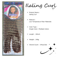 Extensions de cheveux synthétiques à boucles italiennes pour crochet, 18 pouces, 240g, pré-bouclées, sans nœuds, faciles à poser pour débutants, style protecteur