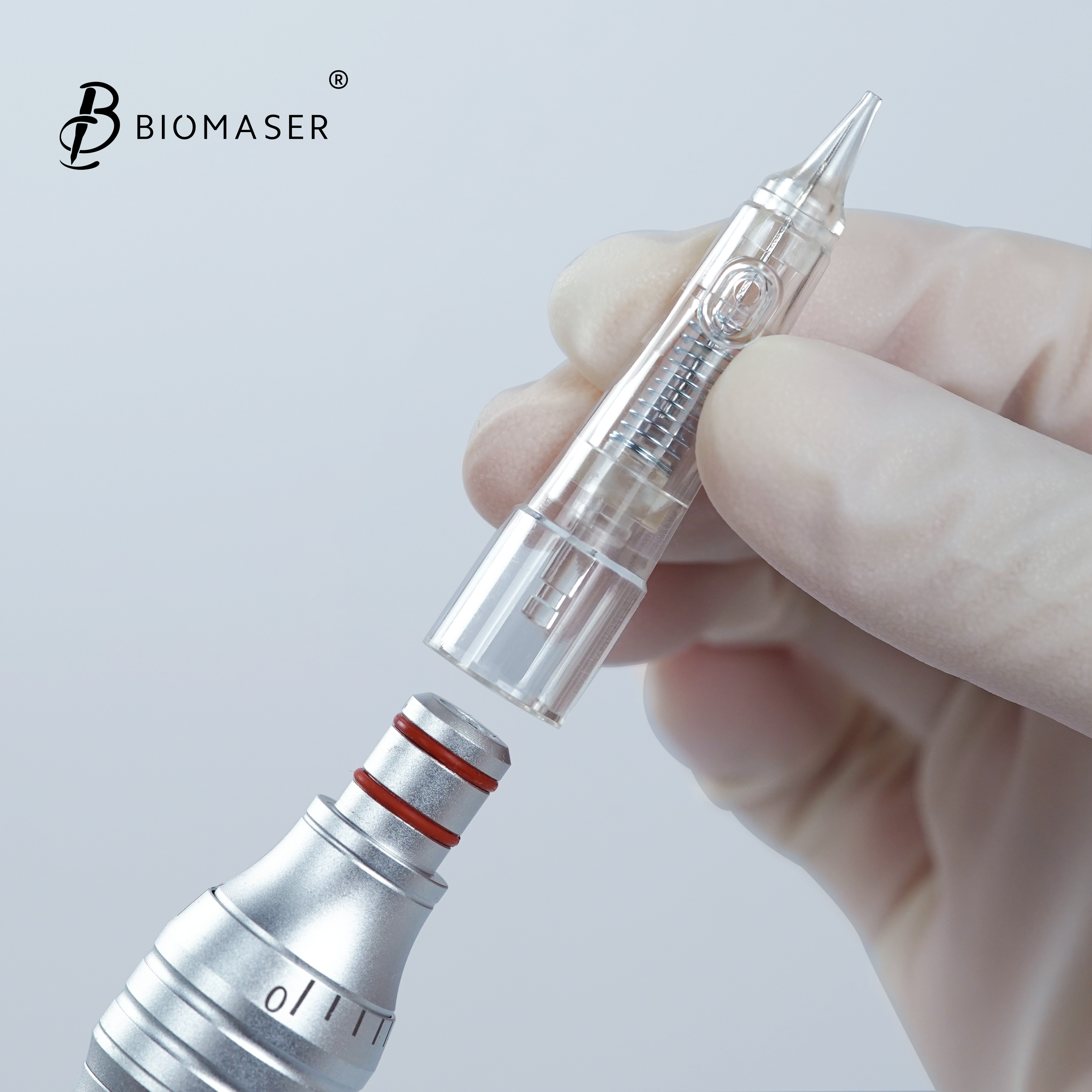 Стерилизованный винтовой картридж Biomaser 1R нано картридж для перманентного макияжа