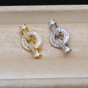 Componentes de Joyería JG5165: Hebilla de Cadena para Suéter, Hebilla para Sombrero, Accesorio DIY para Collar y Pulsera de Plata S925 con Piedra en Forma de T - Product Image 4