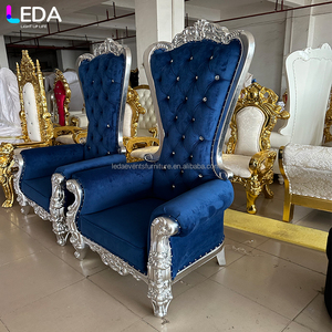 <span class=keywords><strong>เก้าอี้</strong></span>โซฟาคุณภาพสูงสีน้ำเงินรอยัลสำหรับงานแต่งงานเก้าอี้บัลลังก์ของกษัตริย์ใช้สำหรับงานแต่งงาน - Product Image 2