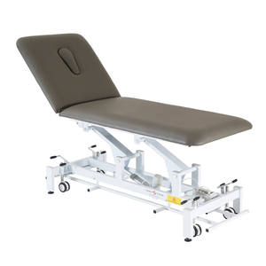 Sofá de examen de muebles de Hospital de Metal plegable ajustable eléctrico Hi-Low de <span class=keywords><strong>2</strong></span> secciones y Camilla de cama de fisioterapia - Product Image 5