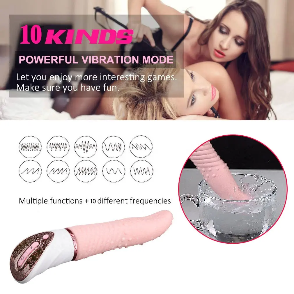 Produk mainan seks dewasa pemijat masturbasi silikon vibrator penjilat lidah wanita