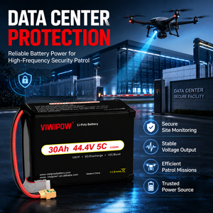 Batterie semi-solide VIWIPOW 12S 30000mAh 44.4V 5C à longue autonomie pour drones FPV de course – Logo personnalisé accepté - Product Image 6
