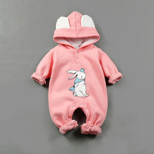 Vêtements pour bébés nouveau-nés en gros, coton biologique naturel, motif de dessin animé mignon, barboteuse pour nourrissons - Product Image 5
