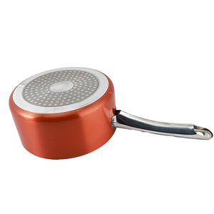 Olla para Leche de Aluminio Prensado con Revestimiento Antiadherente y Mango de Acero Inoxidable para Estufas de <span class=keywords><strong>Gas</strong></span> e Inducción, Ollas para Sopa y Caldo - Product Image 3