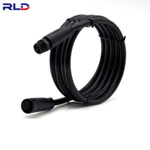 M12母或公4 6Pin线印刷电路板面板IP67防水面板安装90直角圆形灯连接器 - Product Image 5