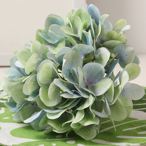 Hortensia Artificial <span class=keywords><strong>macrophylla</strong></span> impresión 3D flor estéticamente simulada decoración del hogar Hortensia pared accesorios de boda - Product Image 3