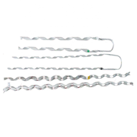 Bande de connexion de tige d'épissure hélicoïdale préformée pour accessoires de tige d'armure de conducteur toronné en aluminium