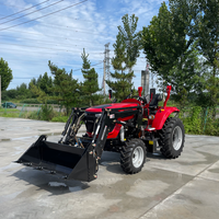 Traktor Pertanian Mini 4WD DONOL 50HP, Penggerak Gigi, Bersertifikat COC untuk Pertanian & Kebun Kecil