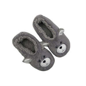 Tissu en fourrure douce d'ours avec doublure chaude en <span class=keywords><strong>sherpa</strong></span> maison bébé enfant enfants maison hiver pantoufles confortables - Product Image 3