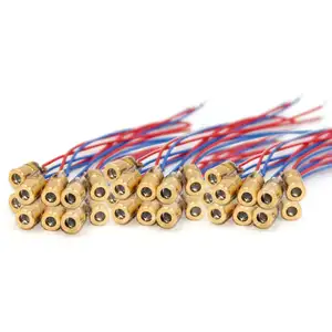 Laserdiode 30 Stuks Mini Rode Laserdiode 5V 650nm 5Mw Rode Dot Laserkop Met Loodkop Buiten