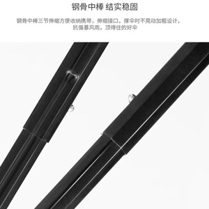 Custom Made Multi Color Black Vinyl <b>Umbrella</b> Manual 10 Rib Portable Summer Sun <b>Umbrella</b> With Logo Printing Option - Product Image 4