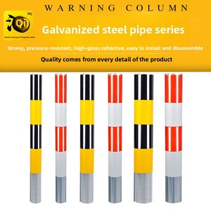 Colonna per tubi in acciaio zincato per avviso di traffico barriera ferroviaria riflettente Anti-collisione pila di isolamento del veicolo - Product Image 2