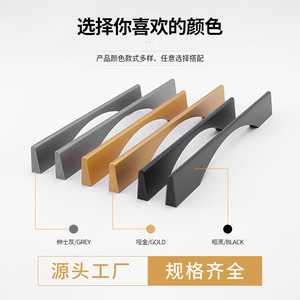 Aluminum Alloy <b>Cabinet</b> Handle Bar Minimalist Design Durable Wardrobe Drawer Hardware - Product Image 4