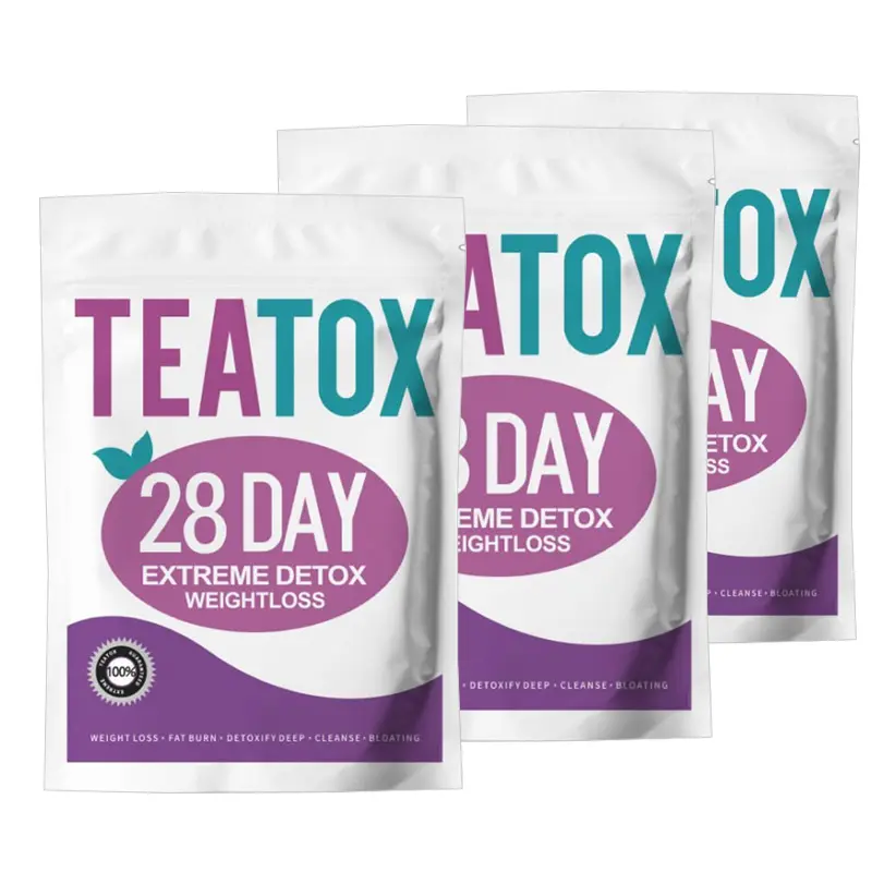 Etiqueta privada Teatox 28 días perder peso té adelgazante mejores efectos flaco desintoxicación a base de hierbas té de vientre plano para producto winstown