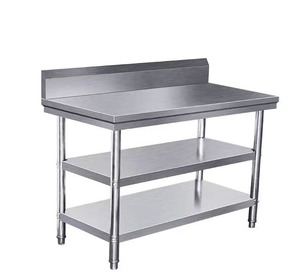 VICTORY KITCHEN Table en acier inoxydable 304 personnalisée Banc en inox Équipement de cuisine commercial pour hôtels et restaurants - Product Image 5