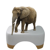 Tabouret de toilette moderne monobloc antidérapant et personnalisable en PP de haute qualité pour la salle de bain Tabouret de toilette - Product Image 3