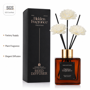 Difusor de Aromas Ecológico a Base de Plantas, Sin Alcohol, <span class=keywords><strong>Serie</strong></span> <span class=keywords><strong>Hotel</strong></span> de Lujo, Kit de Aromatización para el Hogar, Botella de Vidrio de 50 ml, Seguro para Mascotas, Larga Duración - Product Image 1