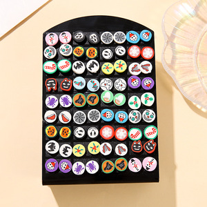 Cartoon Polymer <b>Clay</b> Earring <b>Set</b> XY0070 1 Women Fashion Studs Winter 2024 Yiwu Origin - Product Image 1