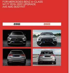 <b>For</b> Mercedes benz A-class W177 2019-2022 Upgrade A45 Amg Bodykit <b>for</b> Mercedes benz A-class W177 2019-2022 Upgrade A45 Amg - Product Image 2