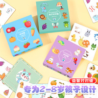 Cartes éducatives interactives pour parents et enfants Memory Cat, jeu cognitif pour enfants de 7 à 14 ans, en papier, sous licence privée
