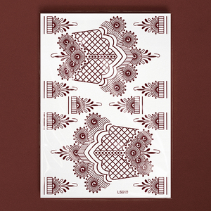 <span class=keywords><strong>Tatuajes</strong></span> Temporales de Henna al por Mayor, Diseño de Rosa Marrón, Resistentes al Agua, Aplicación con Dos Manos, <span class=keywords><strong>para</strong></span> Mujeres - Product Image 2