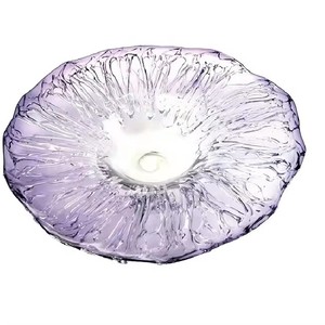 Superbe Assiette Murale Décorative en Verre Soufflé à la Main, Série Moulin à Vent Multicolore, Violet, pour la Maison, les Mariages et les Festivals - Product Image 3