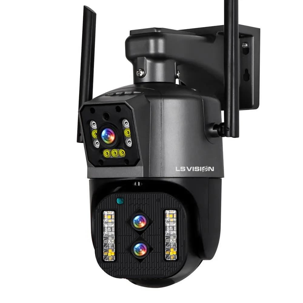 LS VISION Outdoor 10X Optische Zoom überwachung CCTV WIFI-Überwachungs kamerasystem IP-Netzwerk kamera ptz Dual Lens Netzwerk kamera