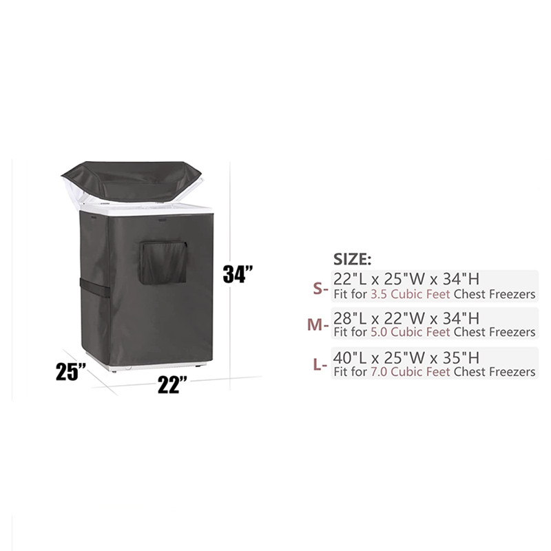 Ataoyus Chest Freezer Cover Outdoor Freezer Cover Waterproof Refrigerator - Shop