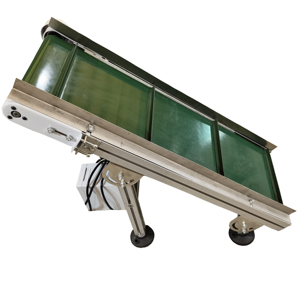 CE Taşınabilir Alüminyum Eğimli Gıda Sınıfı Konveyör, Restoran, Yiyecek Dükkanı ve Üretim Tesisi Kullanımı için Ayarlanabilir Yükseklik - Product Image 5