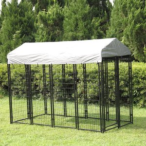 Modern tarzı çatı ile en popüler büyük modüler açık köpek kulübesi dayanıklı <span class=keywords><strong>Metal</strong></span> köpek kulübesi - Product Image 5