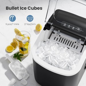Máquina de hielo portátil para encimera, 15KG, 20KG, tienda de té de la leche, generador de hielo eléctrico, máquina para hacer cubitos de hielo en encimera para el hogar - Product Image 3
