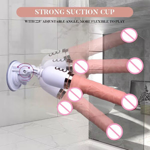 Macchina per sesso Dildo in Silicone realistico riscaldato con Base di aspirazione Clit Spot vibratore Vagina stimolatore anale da donna Sex Toys - Product Image 5