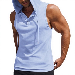 Nouveau Hoodie de Sport Uni et Élégant en Coton 100% Supérieur Respirant avec Poche et Boutons pour Homme – Idéal Été - Product Image 3