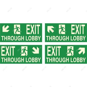 Lụa Màn hình in ấn Exit dấu hiệu phát quang phim Luminous Vinyl tấm phát sáng trong bóng tối Sticker - Product Image 3