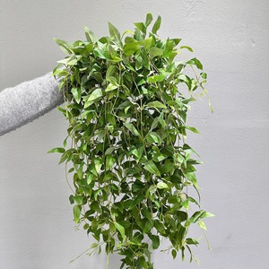 Vignes artificielles de clématites Meng Jie 120 cm, feuillage en plastique, décoration murale, plante verte pour la maison - Product Image 1