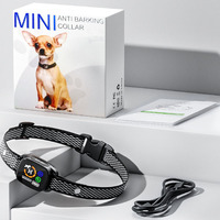Wiederaufladbares Schockfreies Intelligentes Anti-Bell-Halsband mit 6 Einstellbaren Empfindlichkeitsstufen, Piepton und Vibration für Kleine und Mittelgroße Hunde