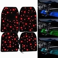 Tapis de sol de voiture LED RGB SHUNTOUR 18W avec allume-cigare USB, contrôle par application, synchronisation musicale activée par le son, lampe d'ambiance intérieure