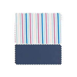 Tissu Popeline Rayé 58/60 Pouces en Polyester Coton Tissé Respirant Poids Moyen pour Vêtements de Sport Homme - Product Image 1