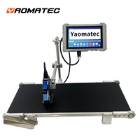 Imprimante jet d'encre CIJ haute vitesse Yaomatec, machine de codage automatique en ligne pour l'emballage des aliments et des boissons