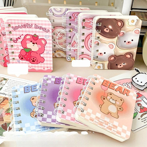 Cuaderno espiral A7 con diseño de dibujos animados, ideal como premio para estudiantes, cuaderno pequeño de alta calidad, bloc de notas portátil, venta al por mayor. - Product Image 2