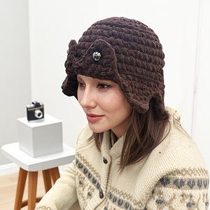 SOLPOP Bonnet de pêcheur fait main pour hommes et femmes, chapeau de pêcheur vert en crochet de fil épais, artisanal - Product Image 3