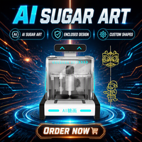 Machine à bonbons artistiques personnalisée, imprimante à sucre IA, équipement de dessin comestible 3D pour les événements commerciaux de la restauration de rue et les promotions de vacances